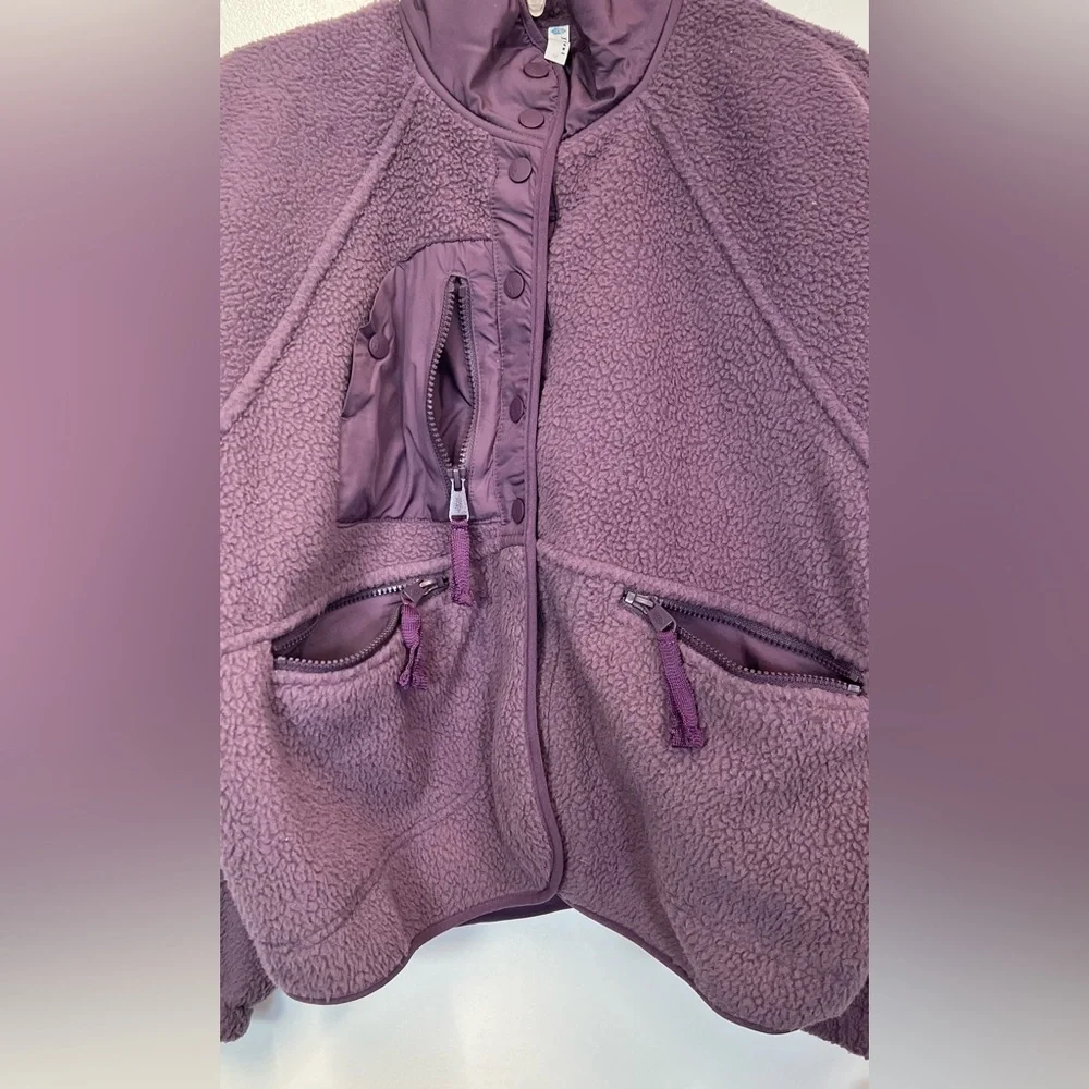 FREE PEOPLE Movement Hit the Slopes Jacket in Purple Size S - Picture 5 of 13